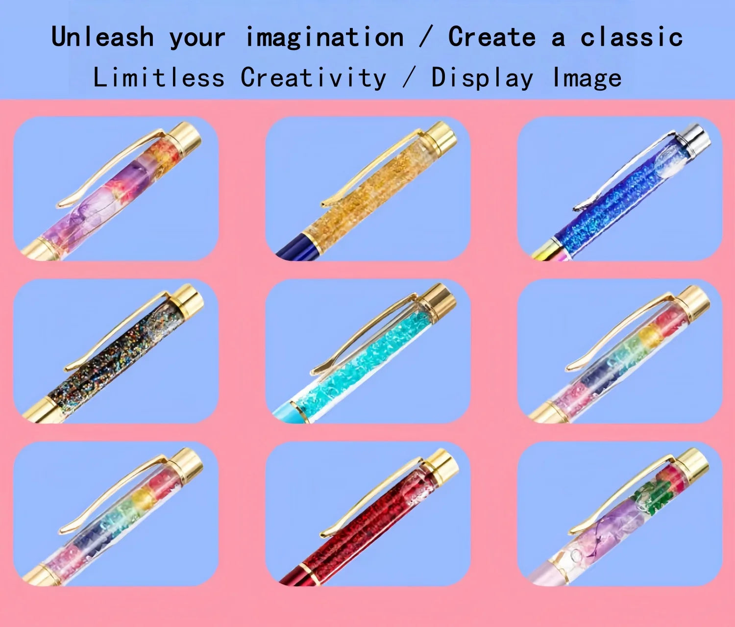 10 Pieces of Ballpoint Pens DIY Empty Pen Barrels for Handmade Quicksand Pens, Floating Flower Pens, Business Event Signature Pens, and Souvenirs