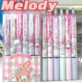 6 Pcs/Set Hello Kitty Melody Limited Edition High Quality Gel Pen Cartoon Series Black 0.5mm Student/Office Daily Stationery