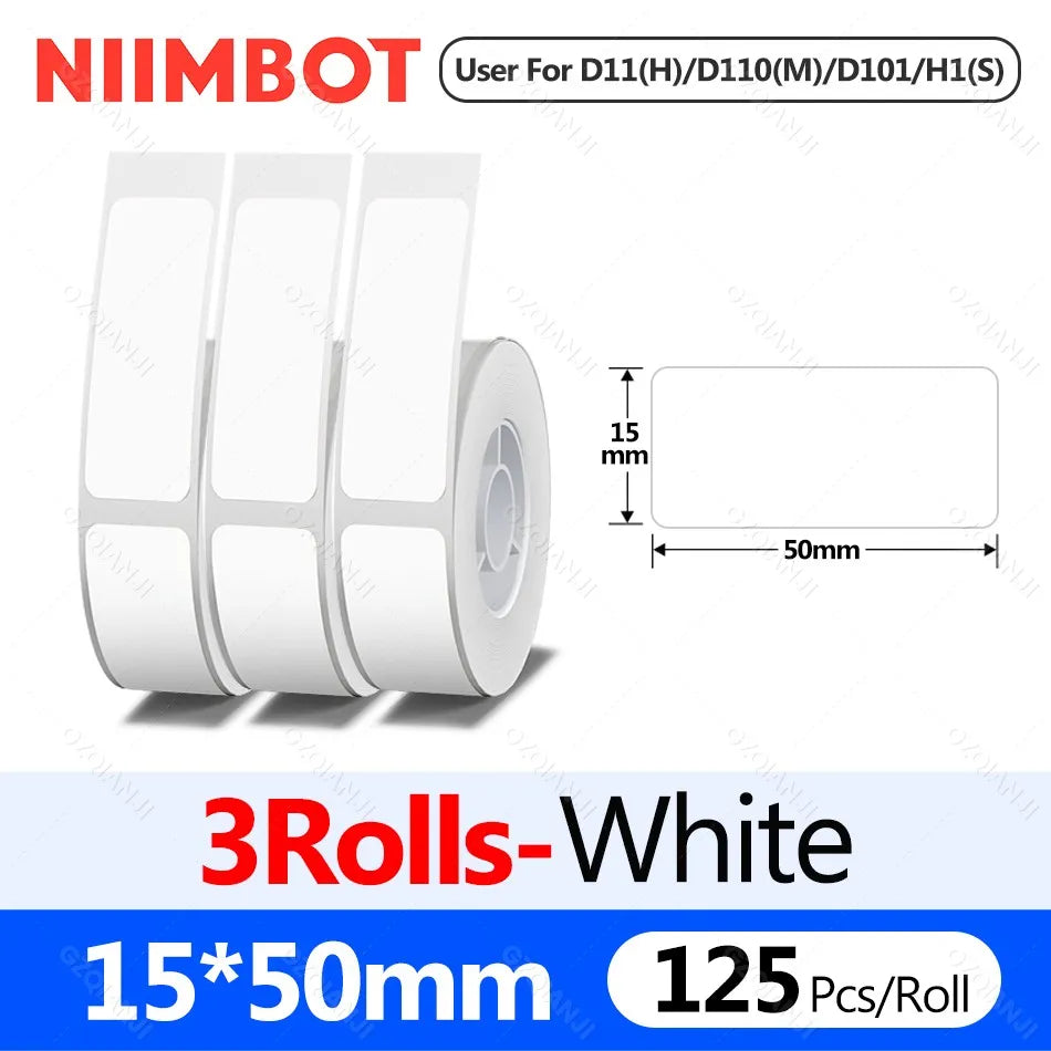 Niimbot D110 Label Printer Bluetooth Mini Adhesive Portable Smart Label Maker UV Without Ink For Office School Labeling Machine