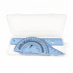 Multi functional geometric ruler set, protractor, triangle ruler, ruler, manual measurement and drawing tool