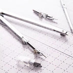 Stainless Steel Multifunctional Drafting Drawing Compass/Lead Core Math Geometry Circles Tool Durable Supplies 8600/8601