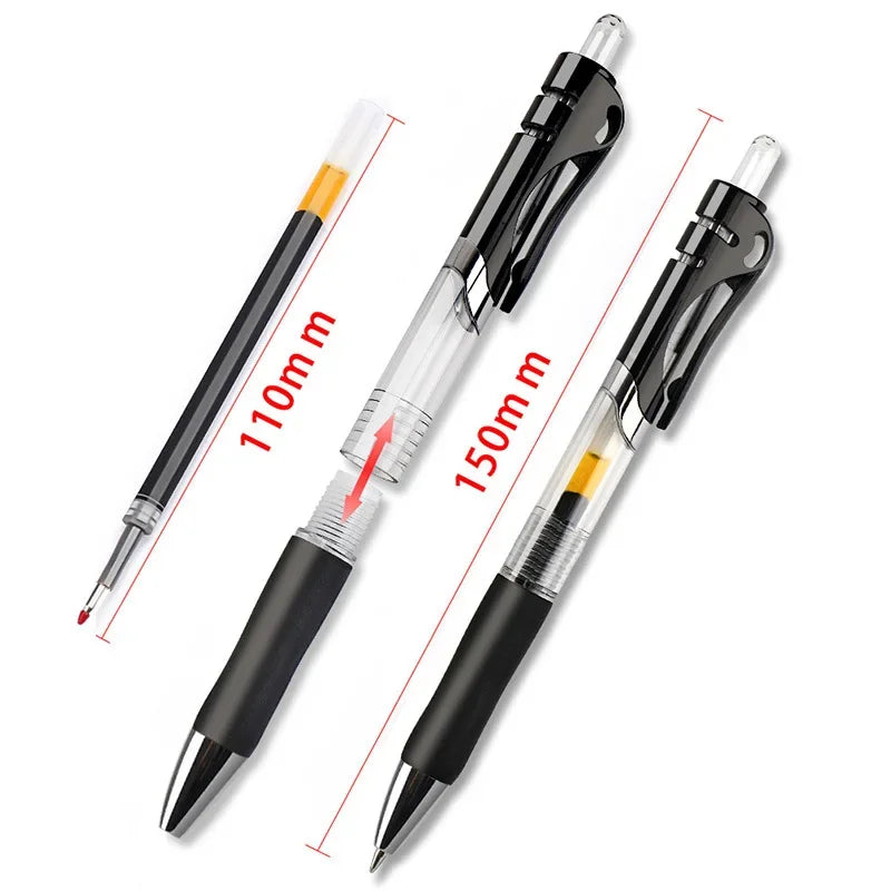 43 PCS Gel Pens Refills Set Kawaii Stationery writing pen Black/red/blue ink 0.5 mm Ballpoint pen Office school supplies