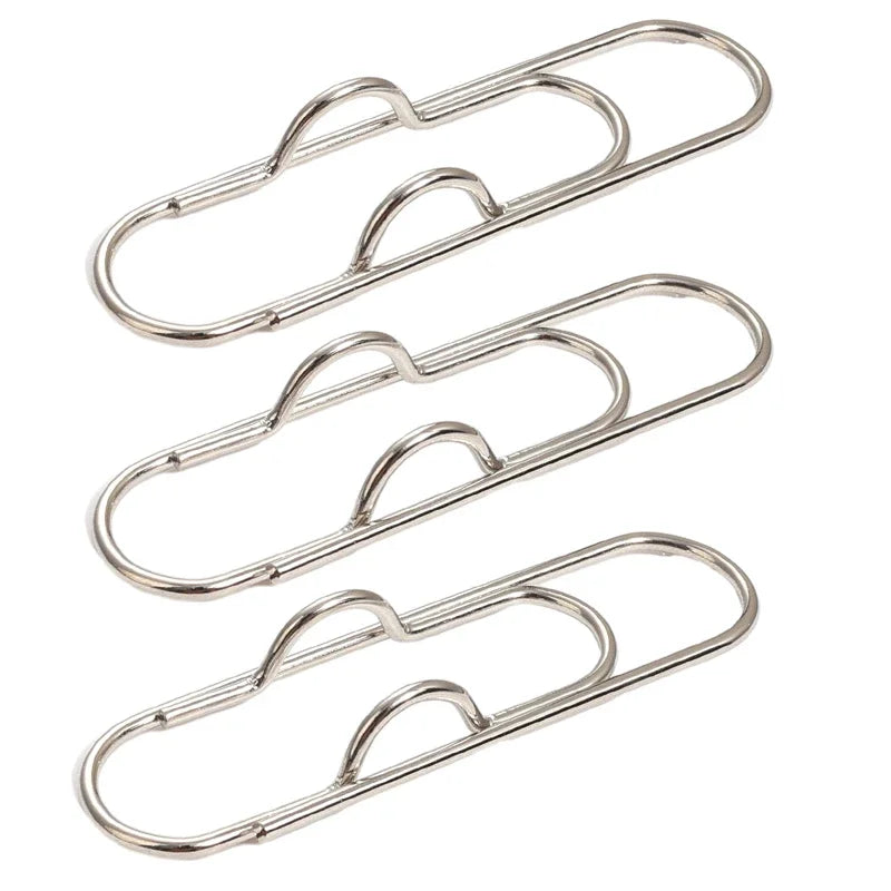 Anti Lost Paper Clip Metal Pen Holder Clips Portable Bookmarks Photo Memo Ticket Fixed Paperclips Office School Stationery