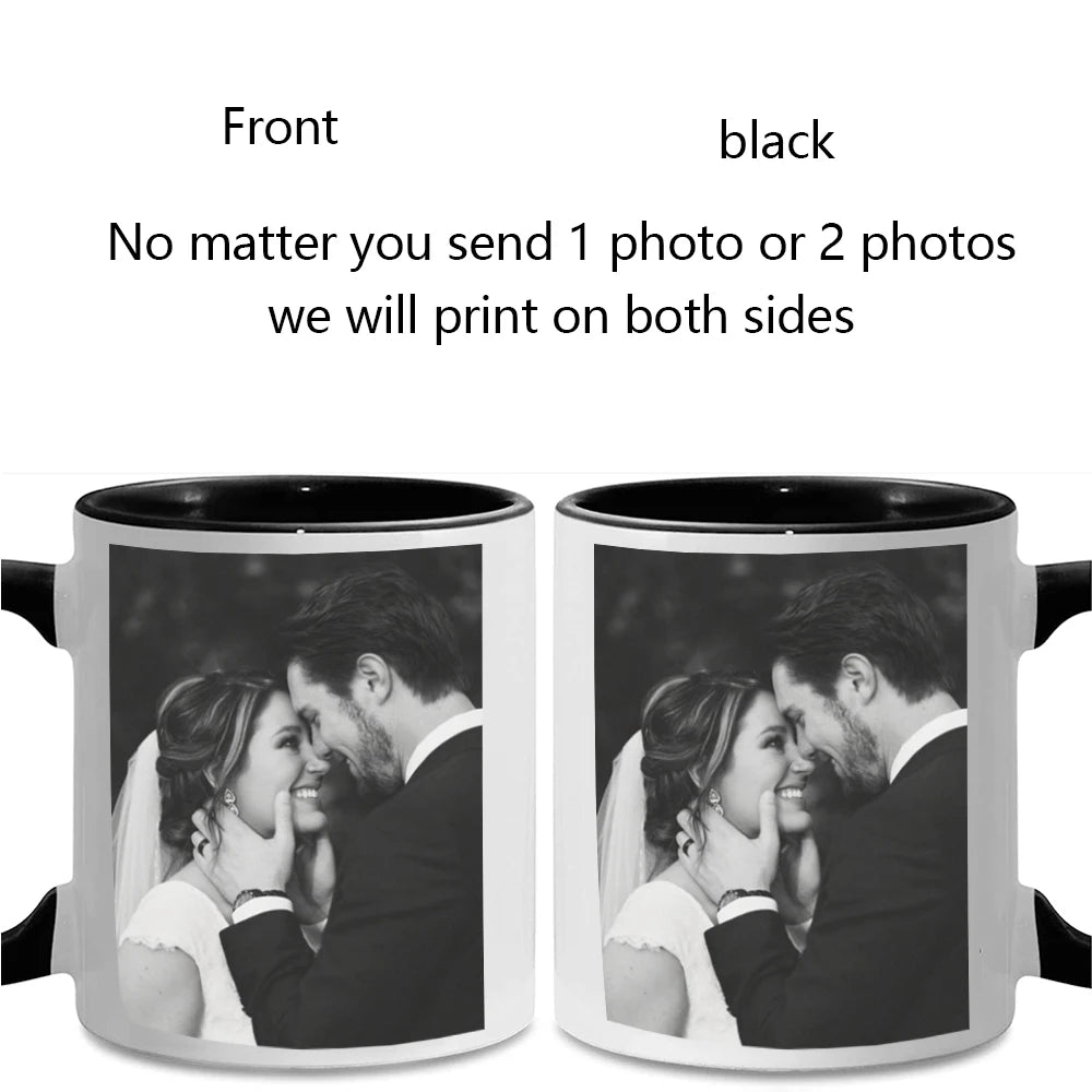 Personalized Photo Mug, Customize Family, Kids, Lovers, Logo, Text, Dog, Cat, Photos Mugs, Tea Milk Cup, Mother's Day Gift