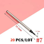 20Pcs/Set Pen Refill Different Metal Ballpoint Pen Refills Office School Stationery Gifts Pen Choose Blue black refills Pen Sale