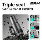 1200ML Extra Large Ceramic Tumbler Drinkware Stainless Steel Water Bottle Insulated Vacuum Flask Straw & Handle Leakproof