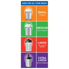 30 Gallon Large Flap Tie Trash Bags, 20 Bags for Kitchen Home Office Heavy Duty Garbage Can Liners