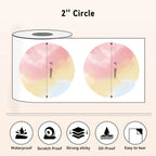 Phomemo PM-241BT Shipping Label Printer Label Sticker Round Label Square Label Rainbow Color DIY Logo Design Small Business