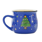 150ML Ceramic Christmas Mugs Cartoon Santa Style Cute Elk Snowman Mousse Cup for Office Home Breakfast Milk Mug Kids Xmas Gifts