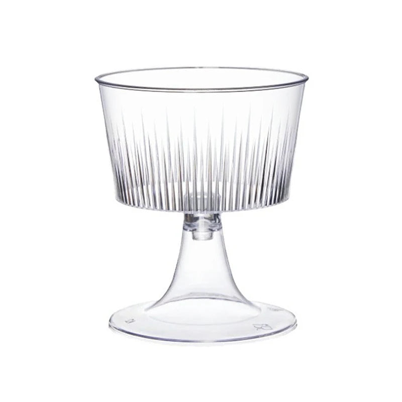 10Pcs Disposable Plastic Dessert Cup Ice Cream Cup Small Wine Cup Perfect For Fruit Ice Cream Pudding Wedding Party Decoration