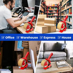 Low Noise Brown Packing Tape 72 Yards Extra Length,  Secure Sticky Brown Tape for Moving, Shipping, Sealing