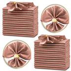 12PCS Wedding Red Satin Napkin 30x30cm Wholesale Soft Table Napkins for New Year Christmas Decoration Party Dinner Table Decor