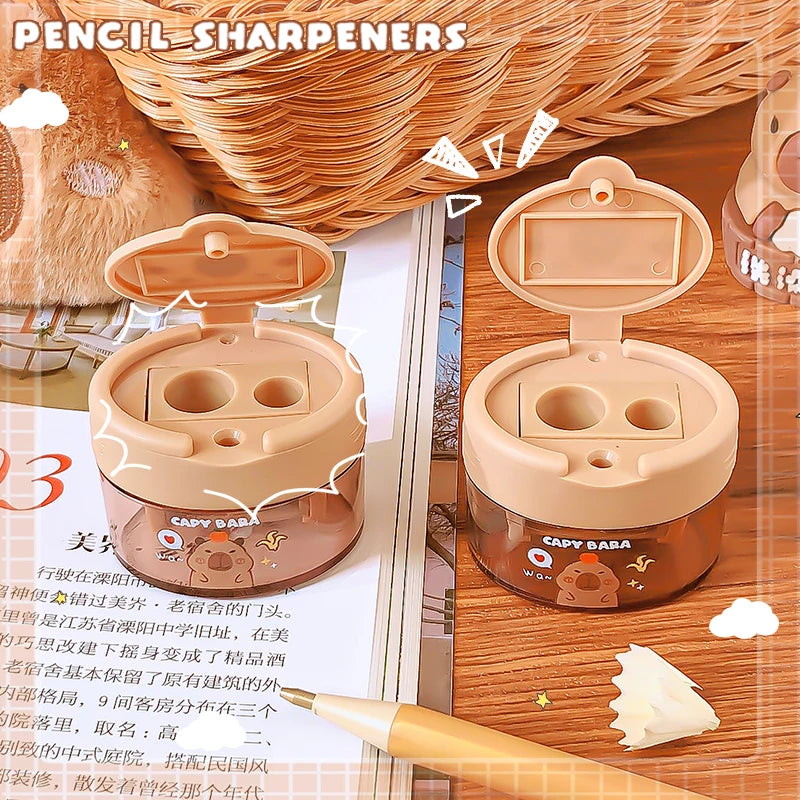 kawaii stationery supplies bar teacher accessories school useful  cute capybara pencil Sharpener aesthetic school supplies