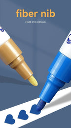 1/3/6/12 Colors Permanent Paint Marker White/Gold/silver Markers for Car Tire Tread Rubber Fabric Paint Metal Paint Marker Pens