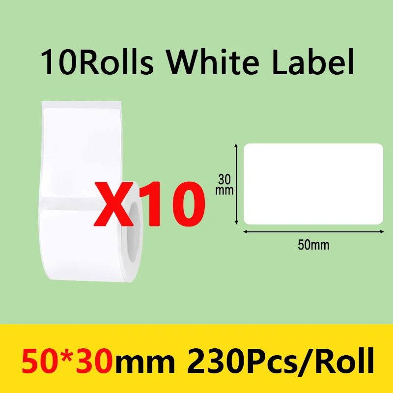 Niimbot B21/B1/B203 Mini Bluetooth Thermal Printer Anti-Oil Sticker Waterproof Adhesive Label Paper For Office Tag Labels Maker