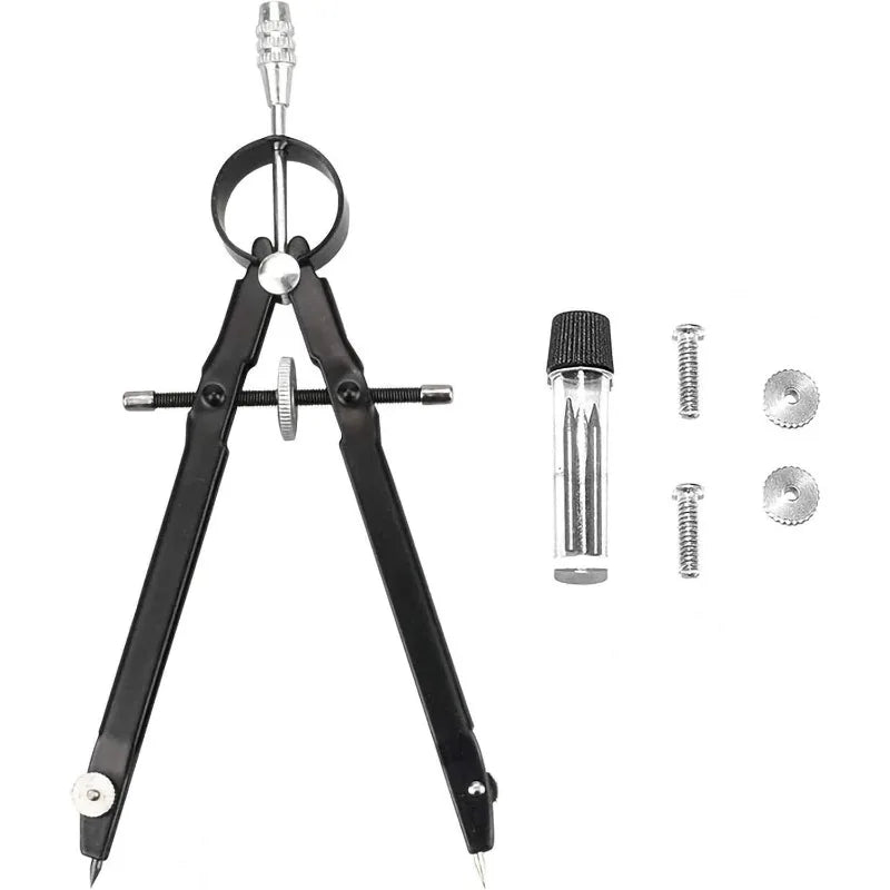 Math and Precision Compass Professional Geometry Set with Lock Metal and Durable Technical Drawing Accessories