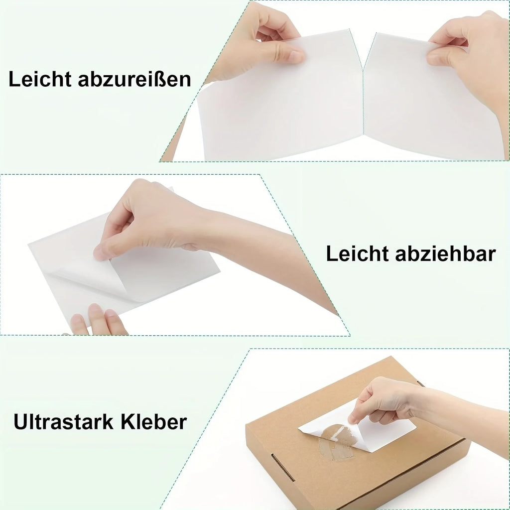 4x6 Inch Foldable Shipping Label Paper, Commercial Grade, Compatible with Direct Thermal Printers, Self-Adhesive Mailing Sticker