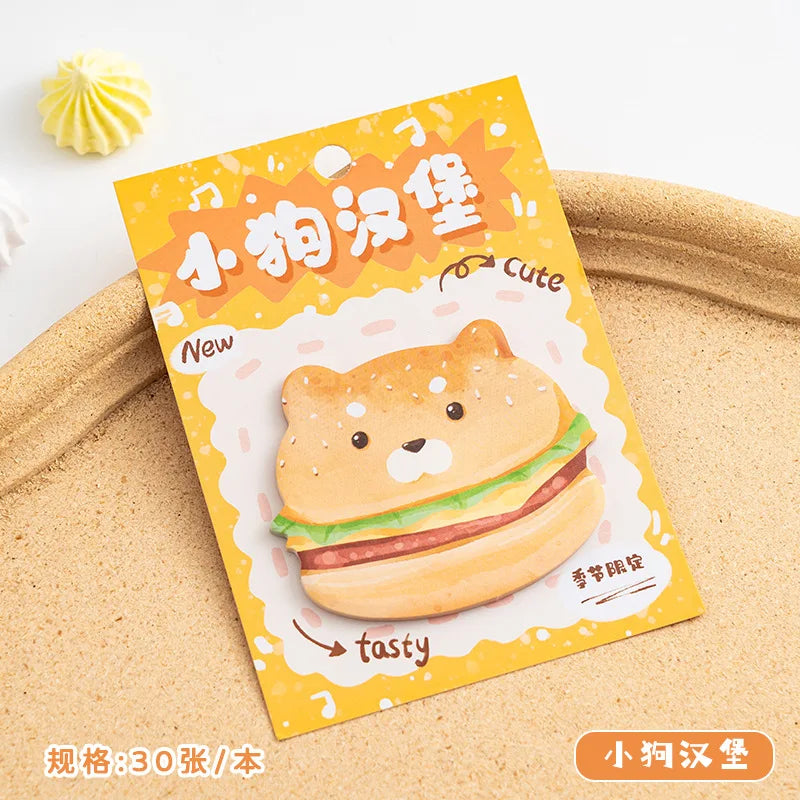 Creative Bread Sticky Notes Cute Cartoon Memo Pad Unique Design Note Paper Kawaii  Dessert Cuisine DIY