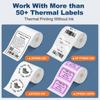 Phomemo Label Printer M110 Label Maker Barcode Label Printer for Address, Barcode, Clothing, Photo,Logo,Jewelry,Retail,Business