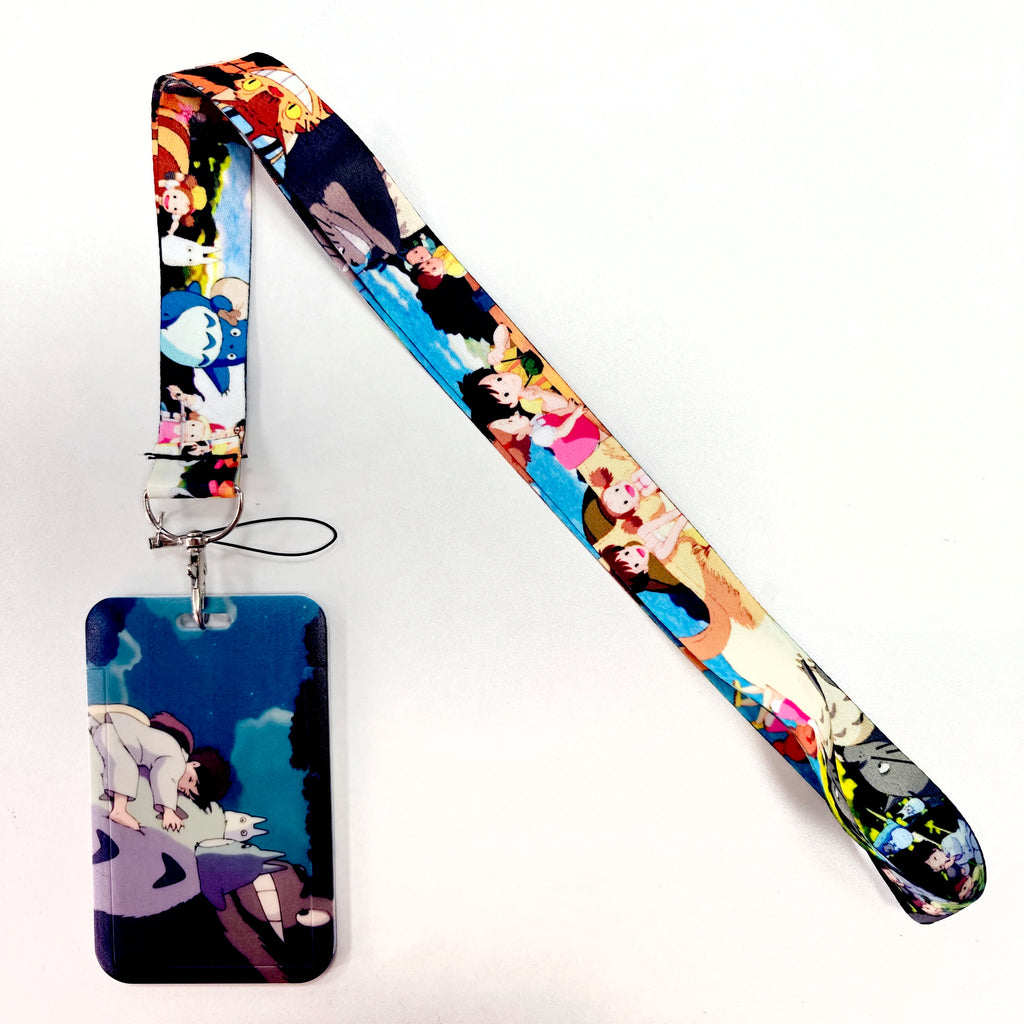 Anime Lanyards Keychain Animated Mobile Phone ID Card pass Hang Rope DIY Jewelry Accessories wholesale