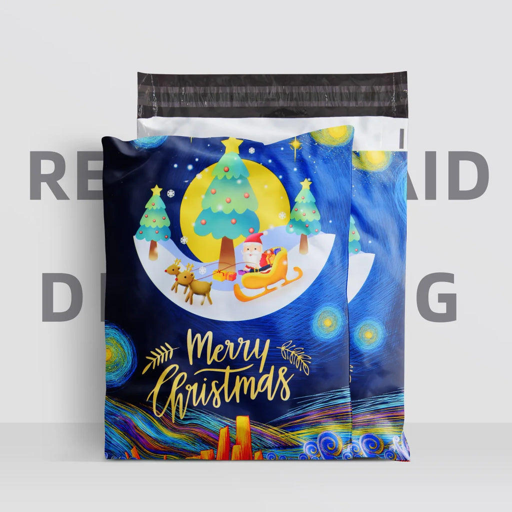 Poly Mailer 10PCS Cute Courier 10x13inch Pattern Shipping Bag Small Business Supplies Printed Grey Mailing Package Shopper Bags