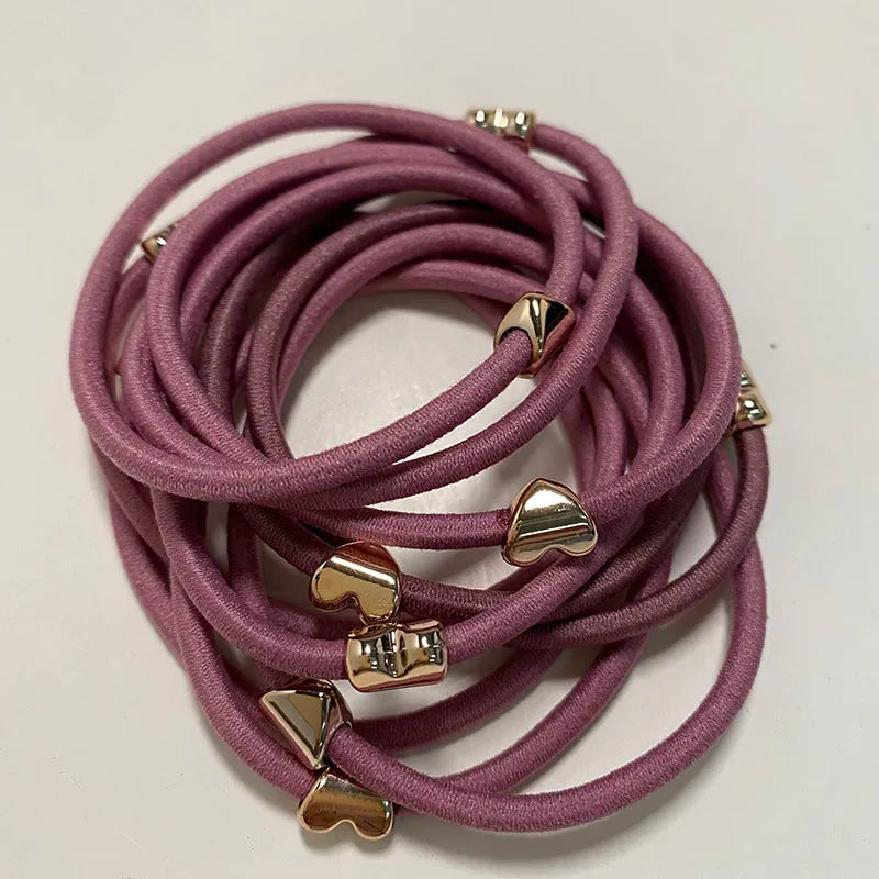 10PCS New Girls Elastic Hair Rubber Bands Kids Headbands Women Hair Tie Hair Gum Ponytail Hair Holders Hair Accessories