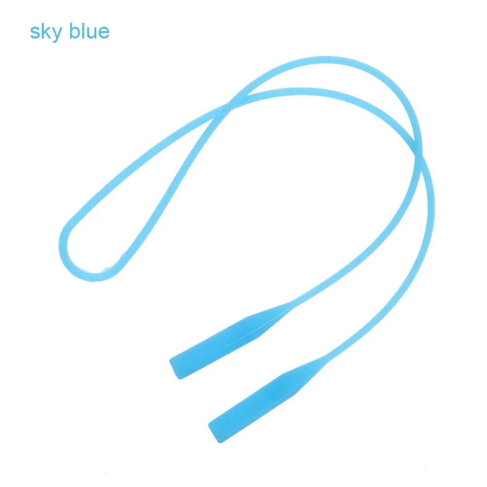 1PC Silicone Eyeglasses Straps Candy Color Elastic Reading Glasses Chain Sports Cord Holder Sunglasses Anti Slip String Ropes