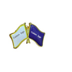 Shirley Custom 3.2X2.15cm customize logo /picture/photo /name metal flag lapel pins badge metal patriotic friendship souvenir