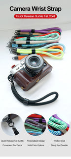 Nylon Camera Wrist Strap Quick Release Hand Belt for GoPro Nikon DSLR Mirrorless Camera Rope SLR Camera Wrist Strap Accessories
