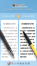 M&G 0.2mm ultra-fine gel pen; student-use ultra-fine needle pen; financial note-taking signature pen,illable, black