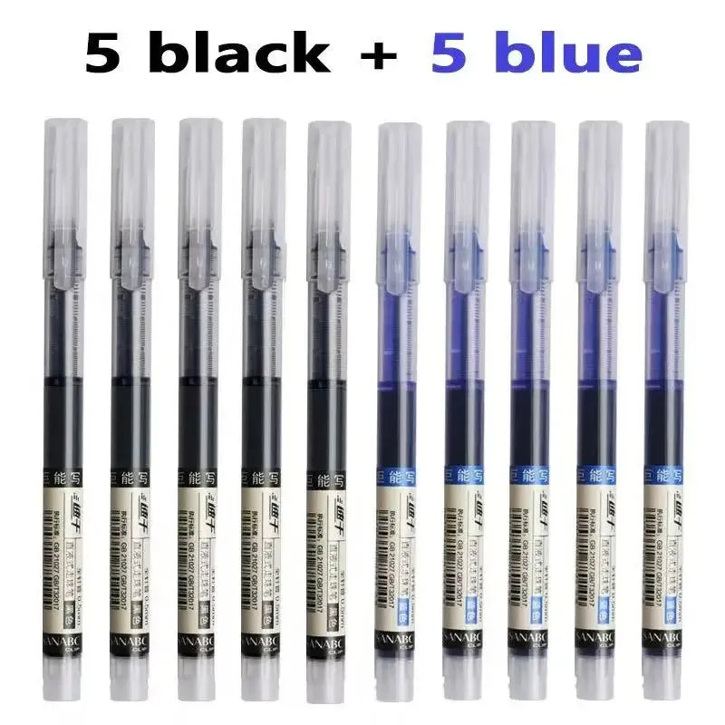 3/10/50/100PCS Color Gel Pens set,0.5mm Fine Tip Ballpoint Pen for Drawing Pens for Writing Office Accessories Back To School
