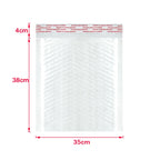 Bulk 50 Shockproof White Foam Envelope Bag Self-sealing Padded Mail Bubble Bag Envelope Shipping Office Packaging Parcel