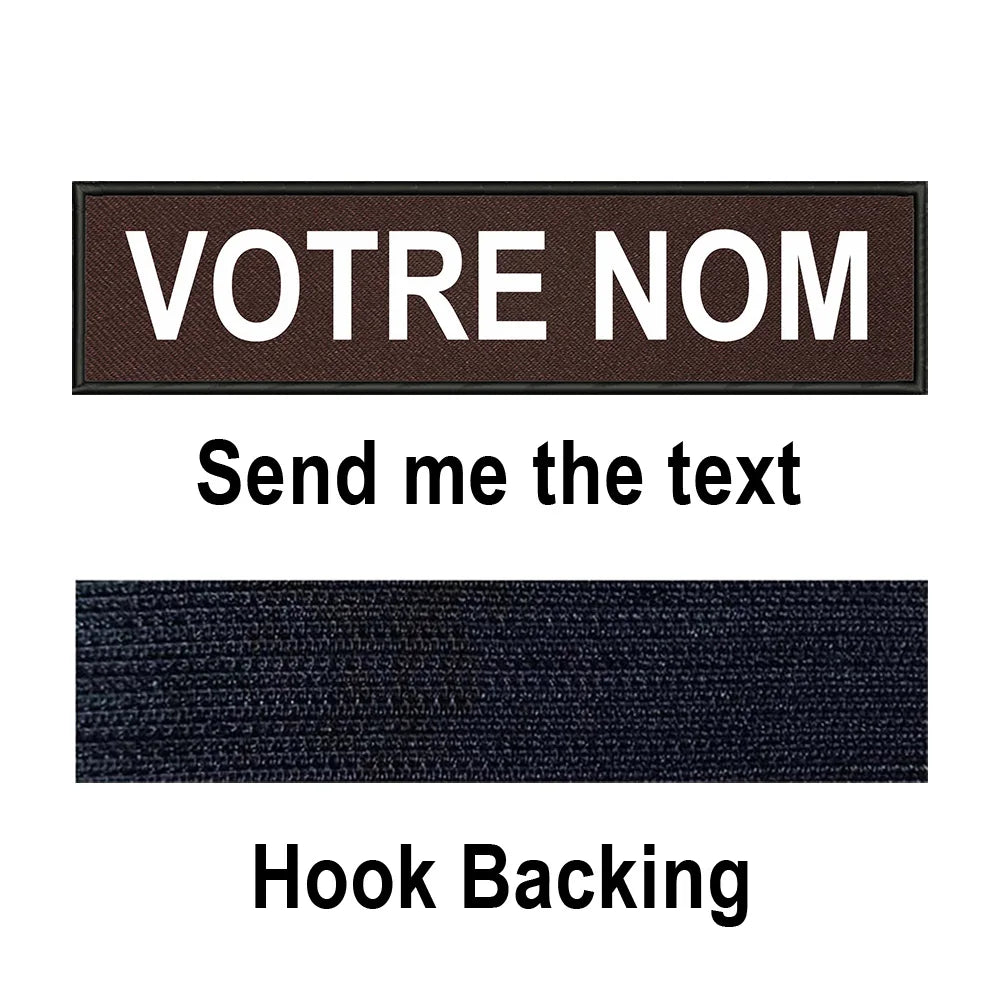Custom Name Patch Personalized Tactical Military Patches Customized Stripes Badge Tags For Clothes Jacket Backpack Dog Collar