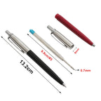 5Pcs/Set Metal Ballpoint Pen Promotional Pens G2 Refill Blue Ink Automatic Ballpoint Pens Set For School stationery office Pen