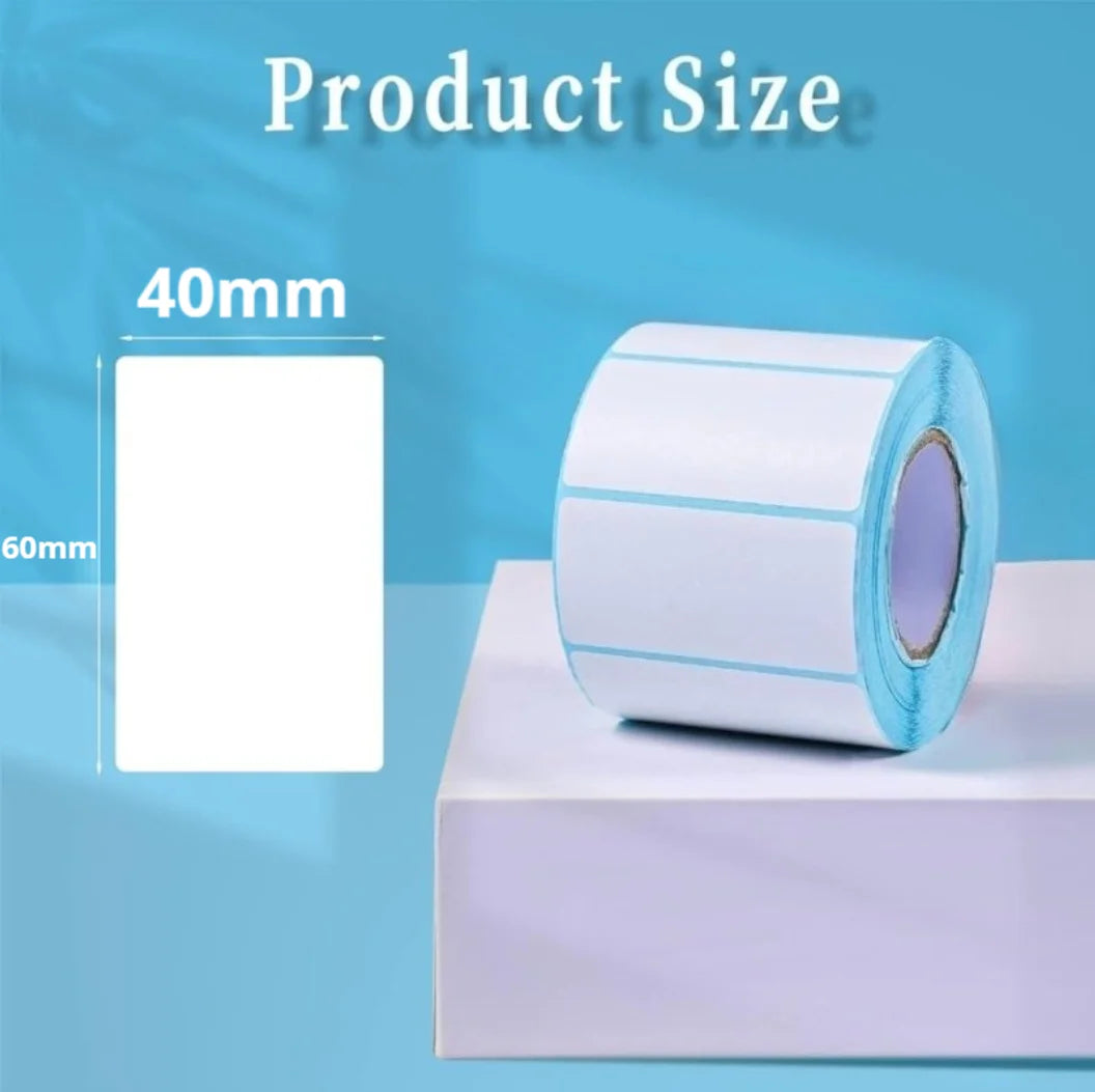 700Pcs 60x40mm Triple-Proof Thermal Labels Permanent Adhesive Stickers for Barcode Shipping Inventory Bottle Container Office