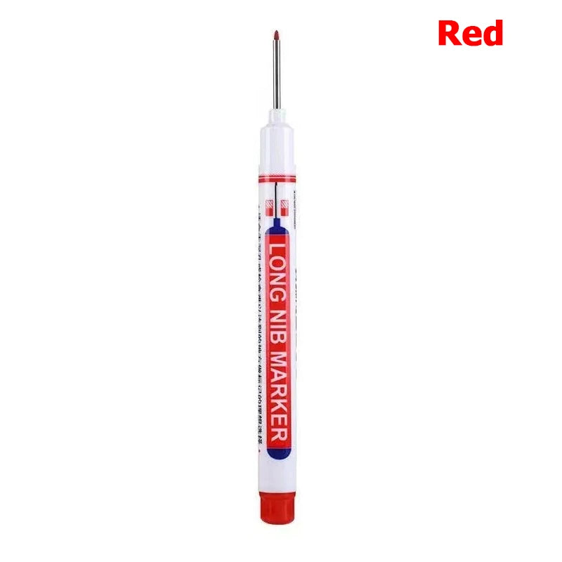 1pcs 20MM Red/Black/Blue/White/Green Ink Long Head Markers Bathroom Woodworking Decoration Multi-purpose Deep Hole Marker Pens