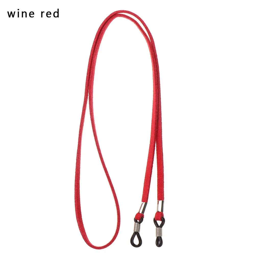 1PC Fashion New Design High Elasticity Sunglasses Lanyard Leather Strap Glasses Chain Cord Reading Glasses Strap Decoration