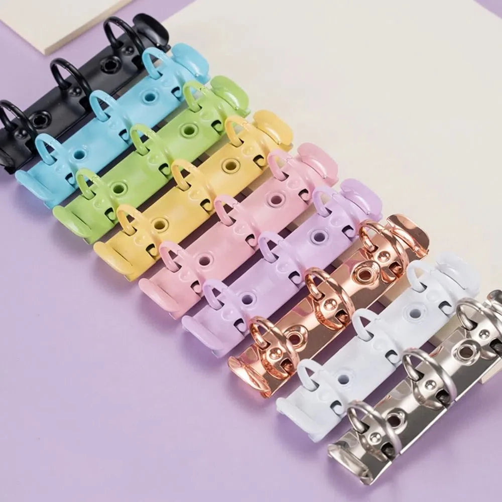 Durable Detachable Metal Spiral Rings Binder Clip High Quality Diary A8 Paper Binder Clips DIY Album Loose Leaf Ring Office