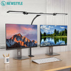 3/2/1-head Eye Caring Architect Lamp with Clamp Computer Monitor Flexible Gooseneck Colour-adjustable Table Lamp for Home Office