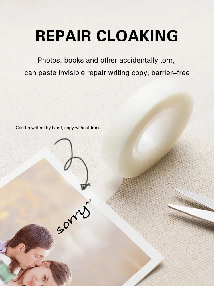 3M 810 Invisible Tape with Dispenser Test Tape Copy No Trace Easy To Tear Off Surface Writing Student Mistakes Tape Home Office