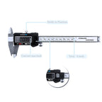 0-150/200/300mm 6' 8' 12' Stainless Steel Electronic Digital Caliper Trammel Precision Metric Measurement Tool With LCD Screen