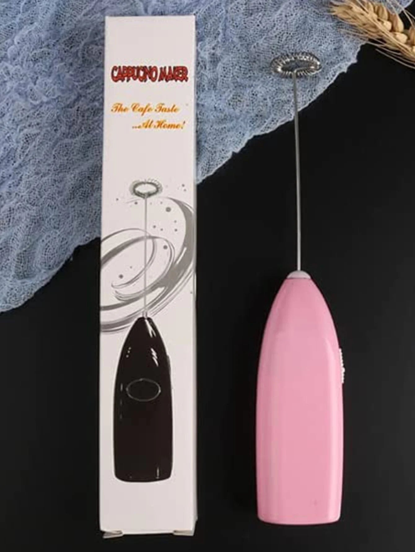 1pcs Mini hand-held whisk Battery Electric Coffee Mixer (no batteries)