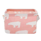1pc Cotton Linen Fabric Waterproof Desktop Sundries Basket Storage Box Cosmetic Toy Organizer Underwear Socks Clothes Storagebag