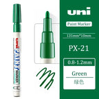 1pcs Japan UNI Paint Marker PX-21 Color Oil-based Permanent 0.8-1.2mm Tire Touch Up Painting Waterproof Graffiti Art Supplies