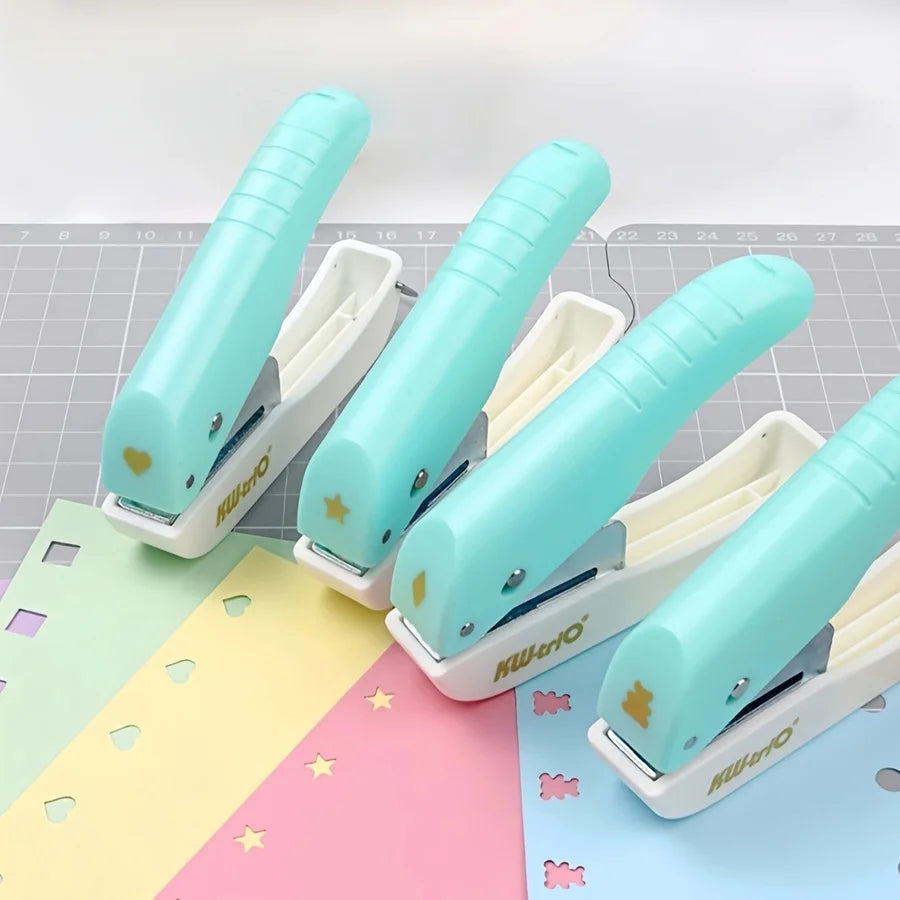 1pc single-hole puncher, with multiple punching modes available. A paper/photo punching tool for stationery use.
