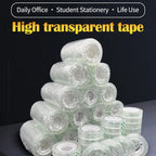 18/12/8mm Transparent Adhesive Tape Pack Tools Stationery Office School Supplies Students Adhesive Tape Packing Present Flower