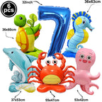 Ocean Sea Birthday Party Tableware Turtle Whale Print Plates Napkins Cups for Baby Shower Ocean Party Birthday Decorations