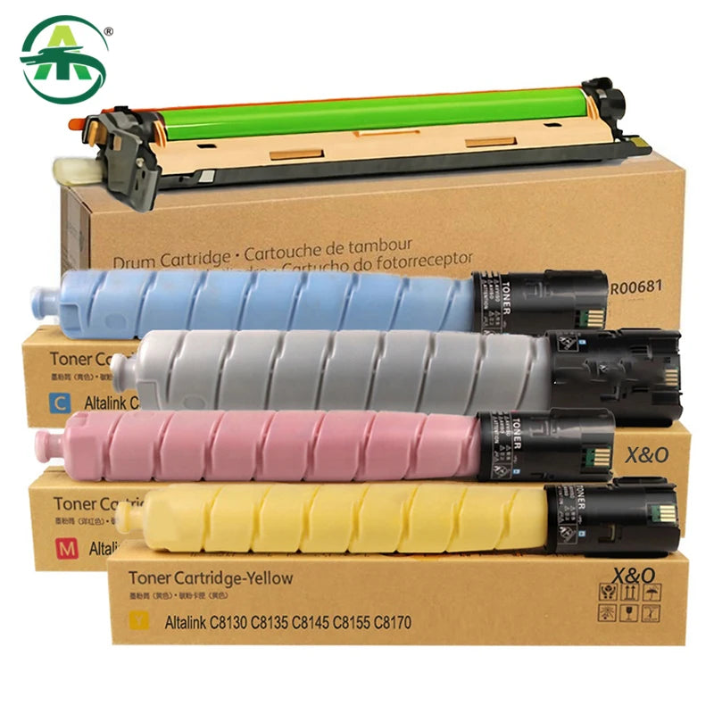 4PC/Set C8130 8130 Toner Cartridge For Xerox  AltaLink C8130 C8135 C8145 C8155 C8170 Toner Powder CMY293g BK500g Compatible
