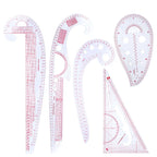KRABALL Sewing Ruler Set Measure Patchwork Tailor French Curve Ruler for Fabric Drawing Template DIY Sewing Accessories Tool
