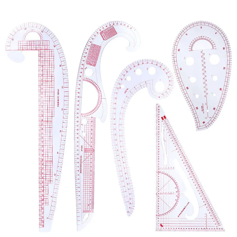 KRABALL Sewing Ruler Set Measure Patchwork Tailor French Curve Ruler for Fabric Drawing Template DIY Sewing Accessories Tool